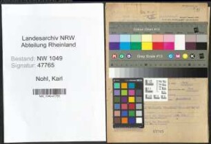 Entnazifizierung Karl Nohl , geb. 03.04.1901 (Vermessungstechniker)