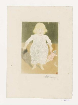 Mädchen mit Puppe