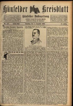 Zweite Ausgabe vom Samstag, den 11. Dezember 1926.