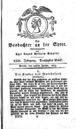 30. Stueck, 28. Juli 1823