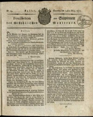 No. 24, Sonntag den 24sten Maerz 1811