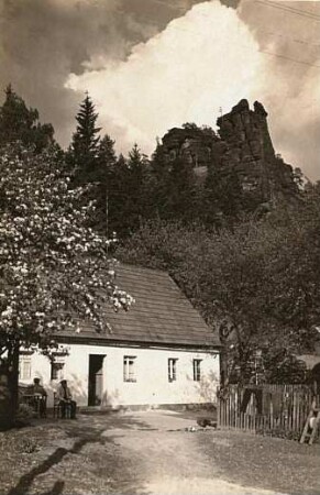 Sächsische Schweiz, Bielatal. Blick zum Großvaterstuhl