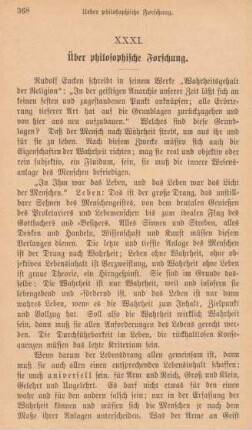 368-372 Über philosophische Forschung
