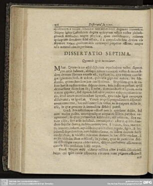 Dissertatio Septima. Quomodo ignis accendatur.