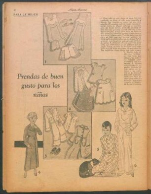Prendas de buen gusto para los niños [Dibujos] : Para la mujer