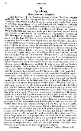 84, Steuergesetz und Strafgesetz