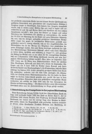 2. Unterdrückung des Evangeliums im Herzogtum Württemberg