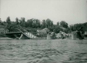 Brückenbau über den Njemen bei Kowno, Sowjetunion, 1941