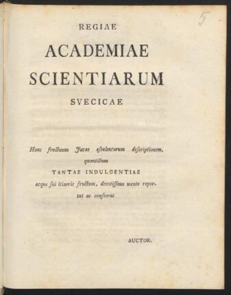 Regiae Academiae Scientiarum ...
