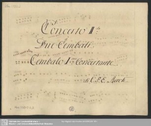 Cembalo I: Concertante