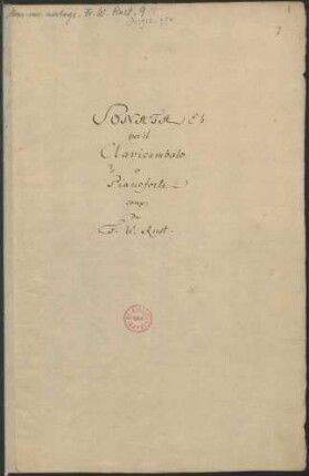 Sonaten; cemb; e-Moll; CzaR 16