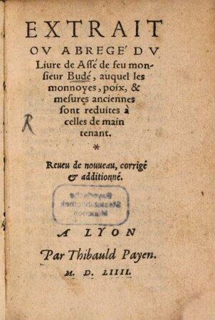 Extrait ... du Livre de Asse