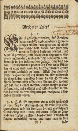 Geehrter Leser!