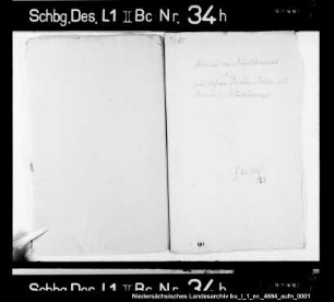 Einladung des Grafen Adolf zu Holstein-Schaumburg zur Hoch- zeit des Hilmar von Münchhausen mit Dorothea, Tochter des Borries von Münchhausen