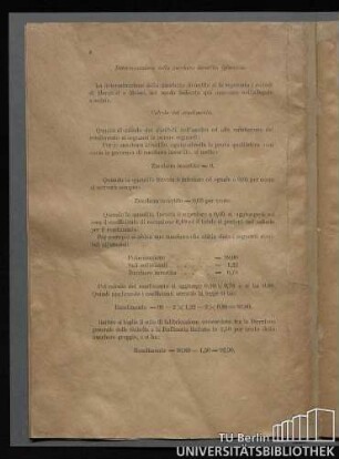 Calcolo del rendimento