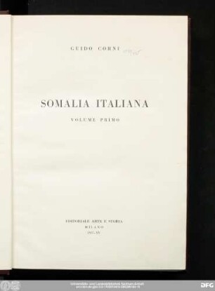 1: Somalia italiana