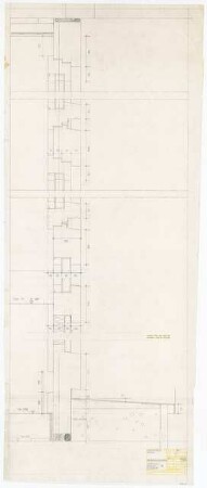 Wohnhaus F. Haas, Karlsruhe Ausführungsplanung: Fenster und Türen: Vertikalschnitt 1:1