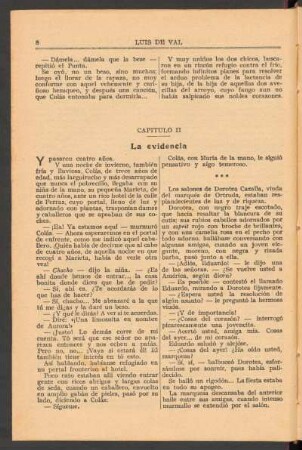 Capítulo II : La evidencia