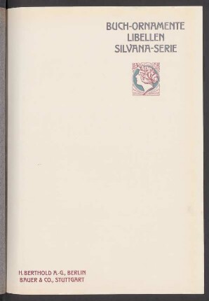 Buch-Ornamente Libellen Silvana-Serie