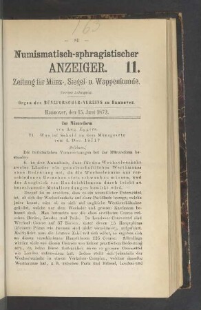 11. 15 Juni 1872