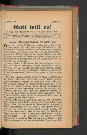 März 1911. Heft 3.