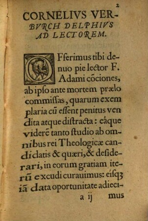 Pars ... Homeliarvm F. Adami Sasbovt Delphensis Sacrarvm Literarvm Apvd Lovanienses Praelectoris, 1