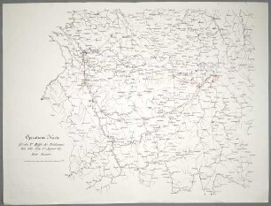Operations Karte für die 2te Hälfte des Feldzuges von 1760. Vom 1ten August bis Ende December
