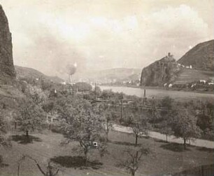 Burg Schreckenstein (Střekov). Blick elbabwärts