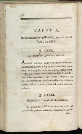 Caput X. De mutationibus quibusdam, quas accentus subit, ac efficit.