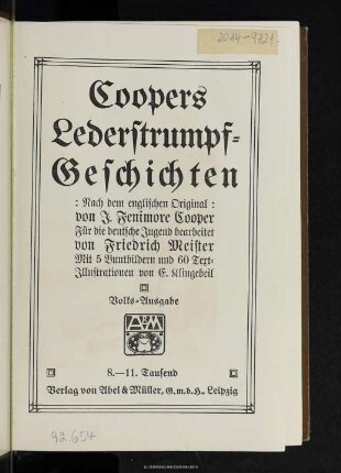 Coopers Lederstrumpf-Geschichten