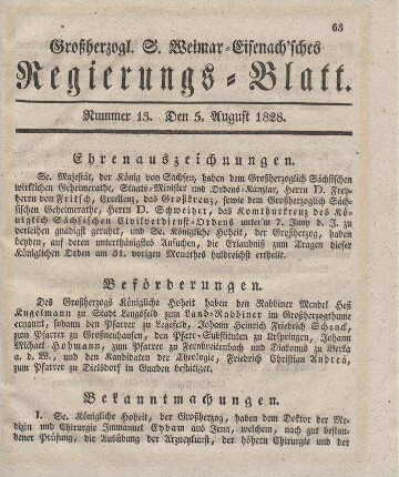 Nr. 13 : 5. August 1828