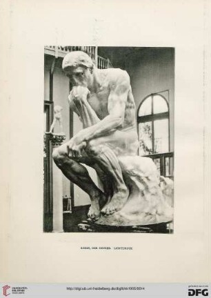 Rodin, der Denker (Lichtdruck)