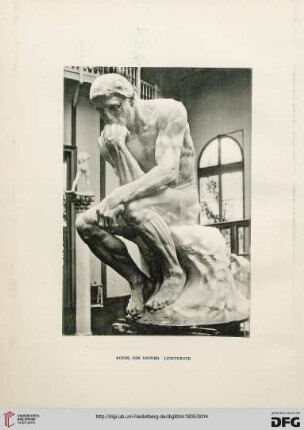 Rodin, der Denker (Lichtdruck)