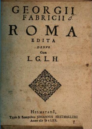 Georgii Fabricii Roma