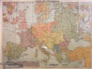 Karte des Weltkrieges, Europäischer Kriegsschauplatz