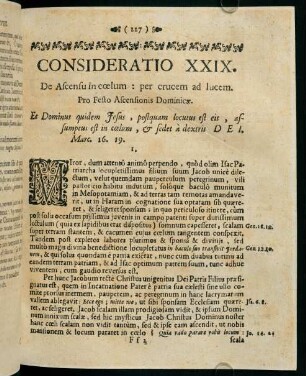 227-235, CONSIDERATIO XXIX. De Ascensu in coelum: per crucem ad lucem.