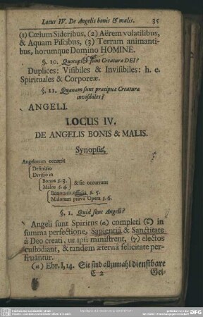 Locus IV. De Angelis Bonis & Malis
