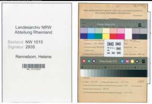 Entnazifizierung Helene Rennebom , geb. 14.08.1900 ()
