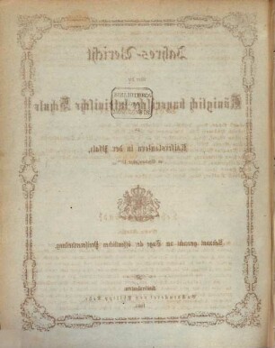 Jahresbericht für die Königlich-Bayerische Lateinische Schule zu Kaiserslautern in der Pfalz : im Studienjahr ... 1864/65