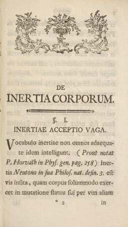 De inertia corporum.