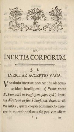 De inertia corporum.