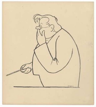 Tuschezeichnung Max Reger