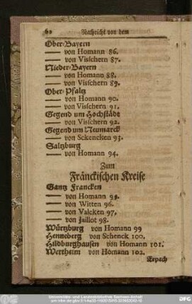Zum Fränckischen Kreise