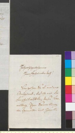 Brief von Wessenberg, Louis von an Goethe, Johann Wolfgang von