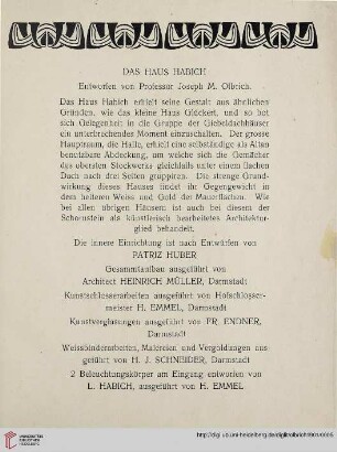 Das Haus Habich