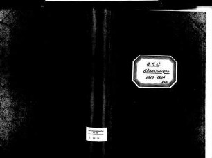 Gündelwangen, Bonndorf im Schwarzwald WT; Katholische Gemeinde: Heirats- und Sterbebuch 1810-1869
