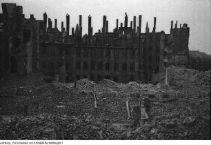 Dresden, Neustadt. Sprengungen im Hechtviertel, 1946/47
