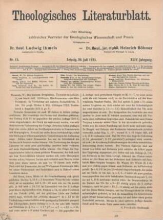 225-226 [Rezension] Nowack, Wilhelm, Die kleinen Propheten