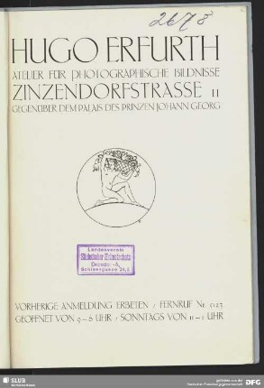 Hugo Erfurth, Atelier für photographische Bildnisse