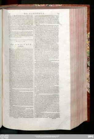 Caput IV. De Firmitate Ecclesiae.